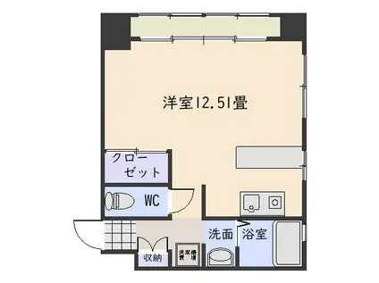 ルクール西千石(ワンルーム/5階)の間取り写真