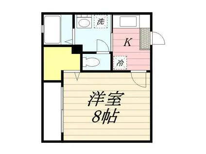 リブレアエムアールII(1K/2階)の間取り写真