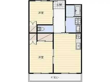RE・POSE半田山(2LDK/3階)の間取り写真