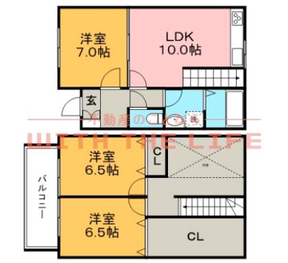 トロイメライII(3LDK/1階)の間取り写真