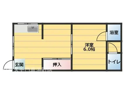 中山文化(2K/2階)の間取り写真