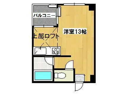 YS BLD.II(ワンルーム/3階)の間取り写真