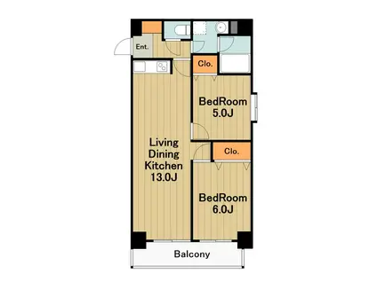 アールメゾン(2LDK/3階)の間取り写真