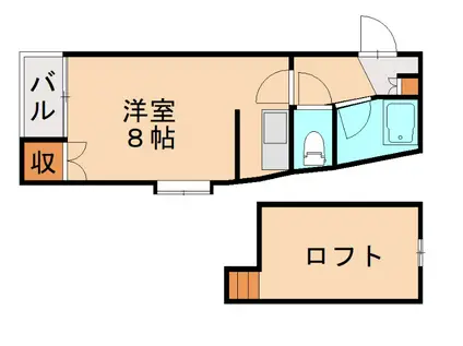 サンピエール菅原II(ワンルーム/4階)の間取り写真
