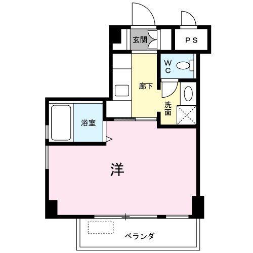 コリドールノール(1K/3階)の間取り写真