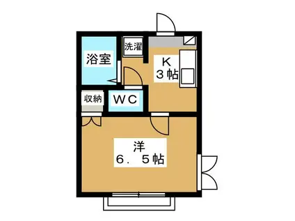 コージーハウス228F(1K/1階)の間取り写真