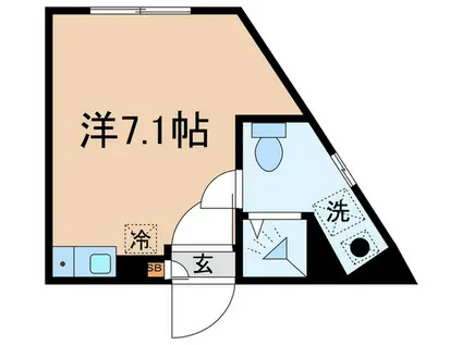 COCOFLAT池袋II(ワンルーム/4階)の間取り写真