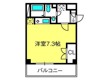 エミグラント大宮(ワンルーム/2階)の間取り写真