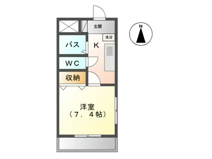 アメニティハイツ(1K/2階)の間取り写真