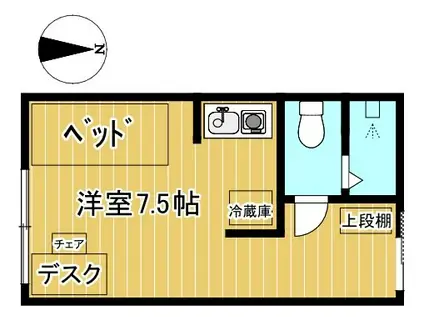 プラサーダOTANI(ワンルーム/2階)の間取り写真