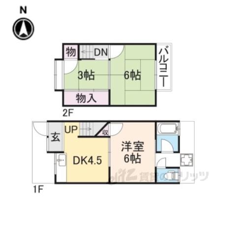 本宮2丁目28-2(3DK/1階)の間取り写真