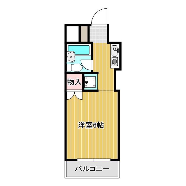 サントロペ(1K/3階)の間取り写真