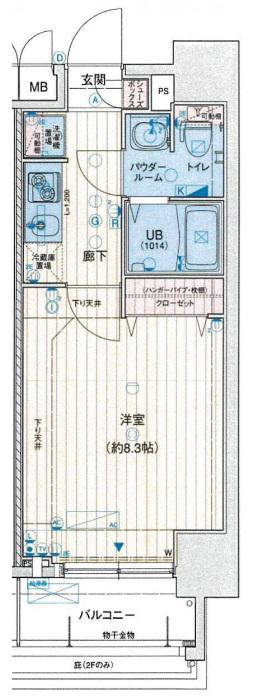 アドバンス大阪城エストレージャ(1K/4階)の間取り写真
