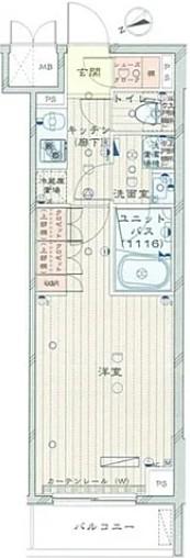 ルーブル板橋東新町壱番館(1K/6階)の間取り写真