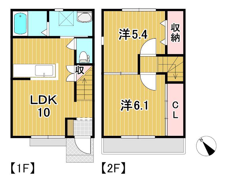 フォーリアみずほII(2LDK/1階)の間取り写真