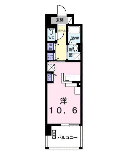 グランデ尼崎(ワンルーム/3階)の間取り写真