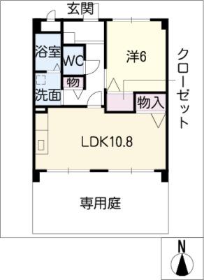 CENTRAL FERS(1LDK/3階)の間取り写真