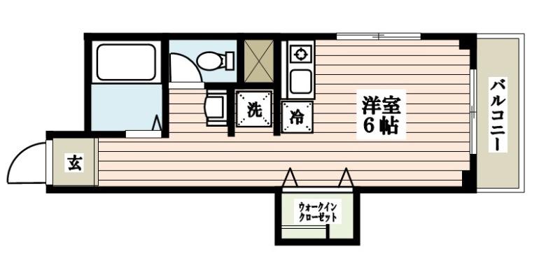 京信マンション(ワンルーム/3階)の間取り写真