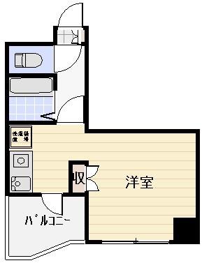 ソラーナ清水(ワンルーム/5階)の間取り写真