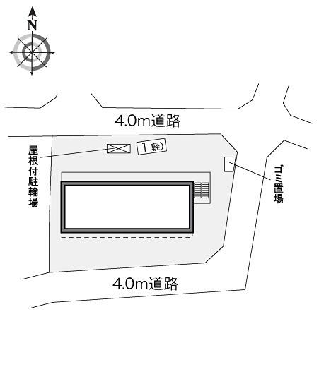 レオパレス日野OGMIII(1K/1階)の間取り写真
