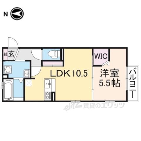 フォルテズ(1LDK/2階)の間取り写真