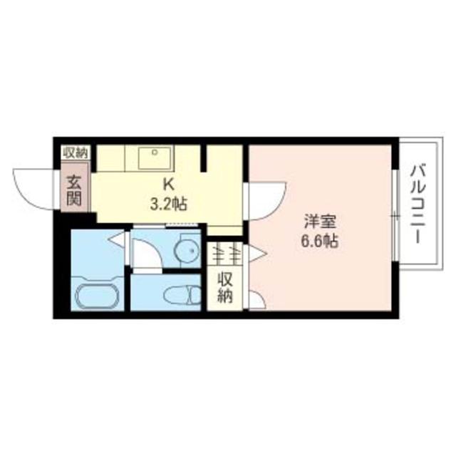 メゾンMS(1K/1階)の間取り写真
