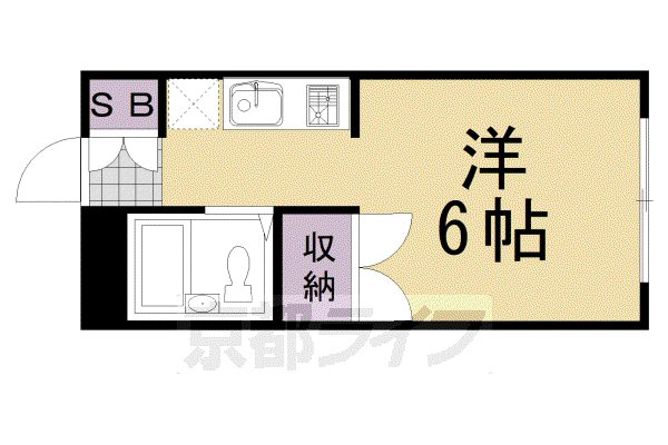 フレグランス菊水(1K/3階)の間取り写真