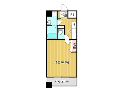 VALIS(1K/4階)の間取り写真