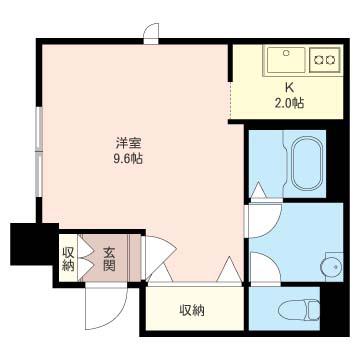 MAISON欅(1K/1階)の間取り写真