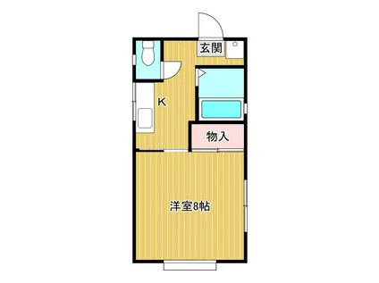 ハイツトキワ(1K/1階)の間取り写真