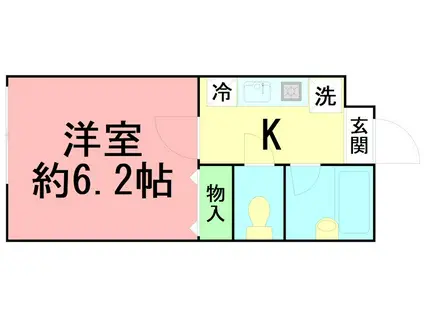 VILLA 510 NO.5(1K/1階)の間取り写真