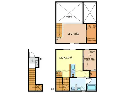 ESPRESSO(1LDK/1階)の間取り写真