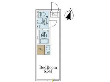 ライズ アサダ(ワンルーム/2階)の間取り写真
