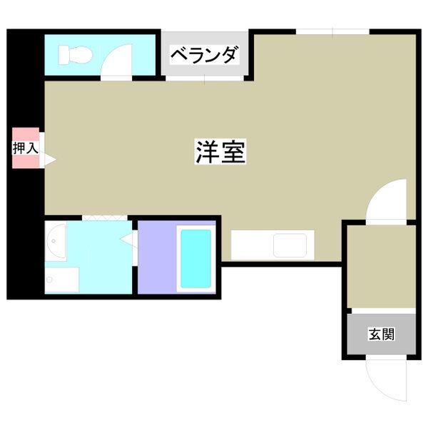 NAVY.BULLII(ワンルーム/5階)の間取り写真