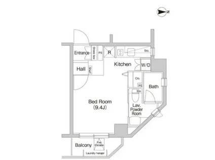 プライムアーバン目白(ワンルーム/13階)の間取り写真