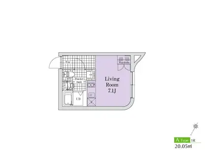 NOZOMIO PREMIER目黒(ワンルーム/3階)の間取り写真