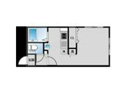 MODULOR氷川台(1K/4階)の間取り写真