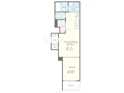 ネオシオン(1LDK/1階)の間取り写真