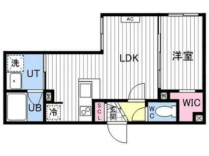 ASTER S14(1LDK/4階)の間取り写真