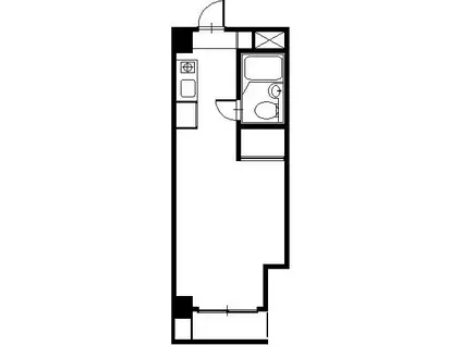 パティオ福住(1K/3階)の間取り写真