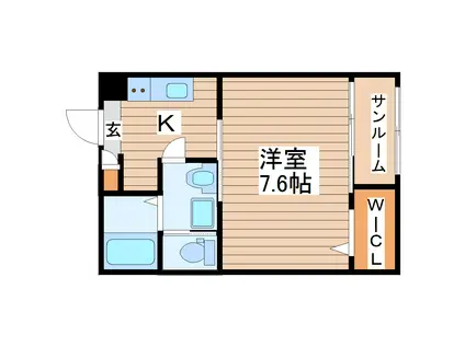 シャルマン メイ(1K/2階)の間取り写真