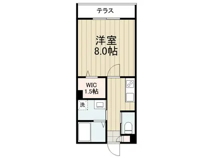 ミココリエ新宿(1K/1階)の間取り写真