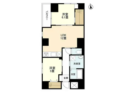 CERESM-セレスM-(2LDK/8階)の間取り写真