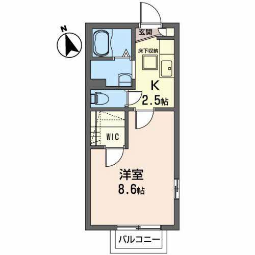 SUN SHINE V(1K/1階)の間取り写真