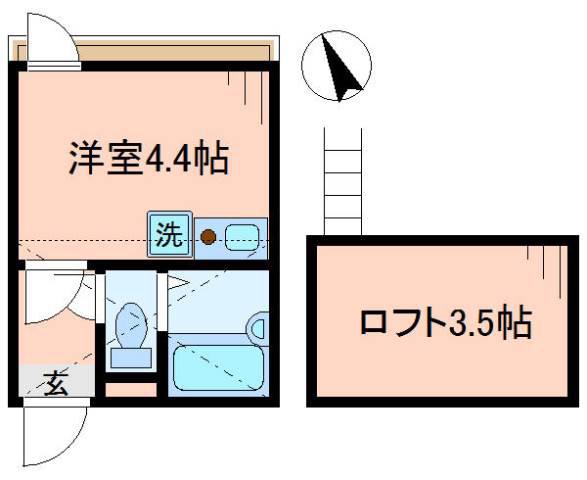 リブ千住大橋(ワンルーム/3階)の間取り写真