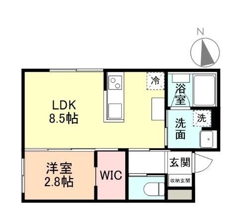 STANDARD2(1LDK/1階)の間取り写真