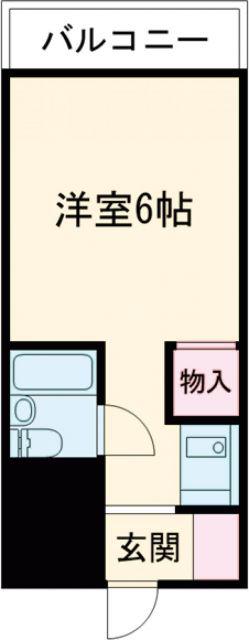 クリーンハイツ(ワンルーム/1階)の間取り写真