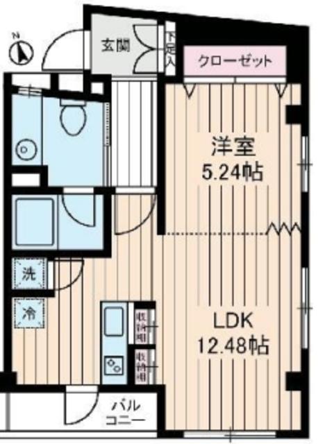 いずみマンション(1LDK/3階)の間取り写真
