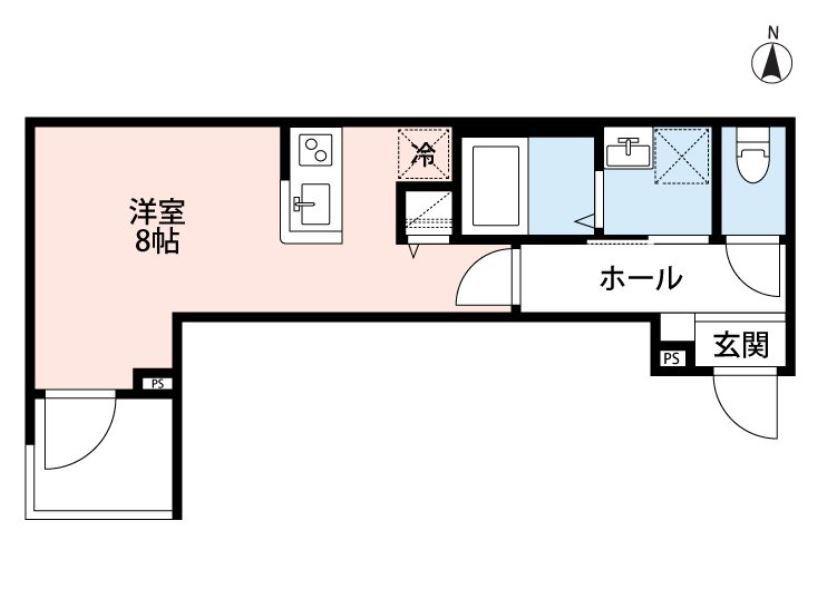ROBOT HOME 日進II(1K/1階)の間取り写真