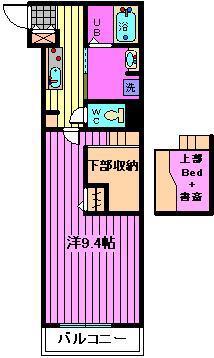 MY STYLE VINTAGE 大宮桜木町(1K/2階)の間取り写真